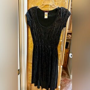 Rock & Roll Cowgirl Black Sequin Dress